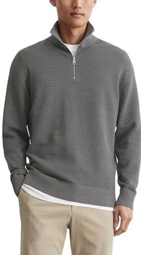 Marc O'Polo - Gebreide Trui - Grijs - Biologisch Katoen