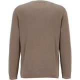 Marc O'Polo regular fit pullover - heren trui wol- met katoenmengsel met O-hals - grijs (middeldik)