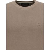 Marc O'Polo regular fit pullover - heren trui wol- met katoenmengsel met O-hals - grijs (middeldik)