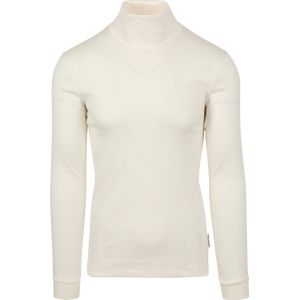 Marc O'Polo Herenshirt met lange mouwen van biologisch katoen met rolkraag, 152, S