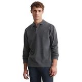 Marc O'Polo - M28223655004 - Poloshirt - 974 - Lange Mouwen - Regular Fit - Biologisch Katoen