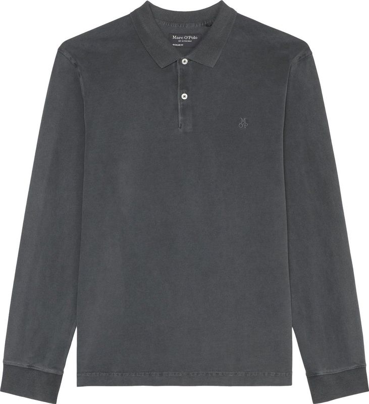 Marc O'Polo - M28223655004 - Poloshirt - 974 - Lange Mouwen - Regular Fit - Biologisch Katoen