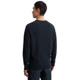 Marc O'Polo - Regular Fit - Pullover - Donkerblauw - Katoen - O-hals