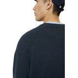 Marc O'Polo - Regular Fit - Pullover - Donkerblauw - Katoen - O-hals