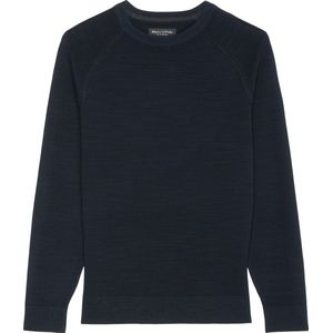 Marc O'Polo - Regular Fit - Pullover - Donkerblauw - Katoen - O-hals