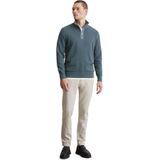 Marc O'Polo - Trui - Blauw - 100% Katoen - Licht Getailleerd