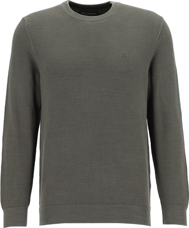 Marc O'Polo - Gebreide Trui - Groen - Biologisch Katoen