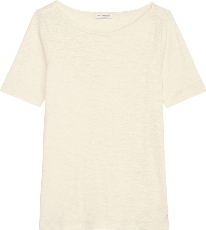 Marc O'Polo - T-shirt - Mêlee - Puur Katoen - Logoprint - Korte Mouwen