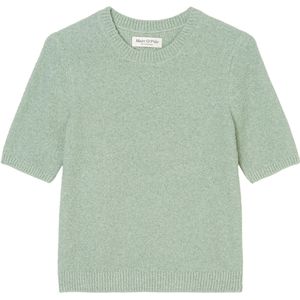 Gebreide Trui - Effen - Bouclé - Ronde Hals - Kwartmouw