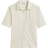 Blouse - Effen - Klassieke Blouse - Kwartmouw - Normale Pasvorm