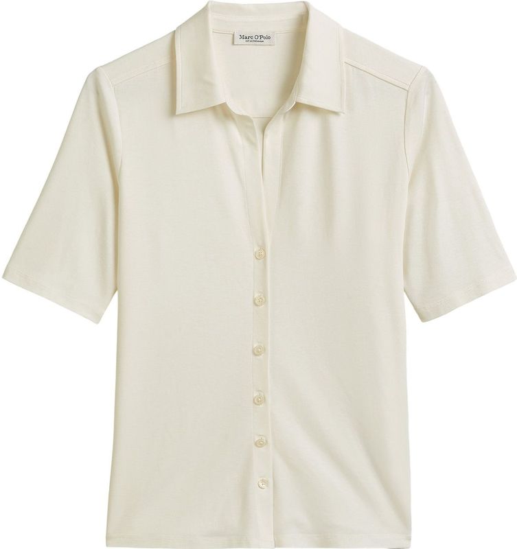 Blouse - Effen - Klassieke Blouse - Kwartmouw - Normale Pasvorm