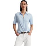Marc O'Polo Damesblouse met korte mouwen en klassieke kentkraag, regular fit, 803., XS