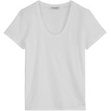 T-shirt - Effen - Jersey - Ronde Hals - Kwartmouw - Losse Pasvorm