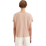 Marc O'Polo - Dames-T-shirt - Lichtgewicht Biologisch Katoen - V-hals