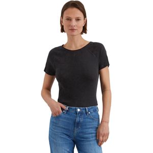 Marc O'Polo Dames T-shirt van biologisch katoen met boothals, 990, XXS