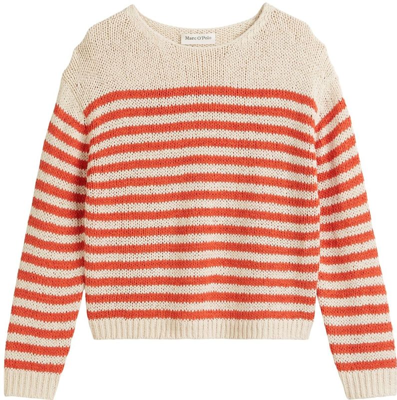 Marc O'Polo - Gebreide Pullover - Gestreept - Katoenmix - Comfort Fit