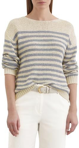 Marc O'Polo - 503513660117 - Trui - Nordic Sea / Natural Cotton