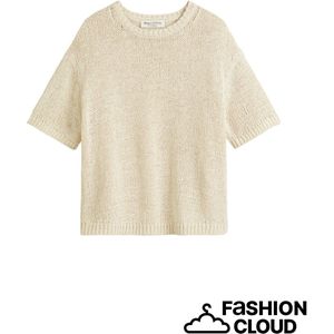 Gebreide Trui - Effen - Knitwear - Lange Mouw - Slanke Pasvorm