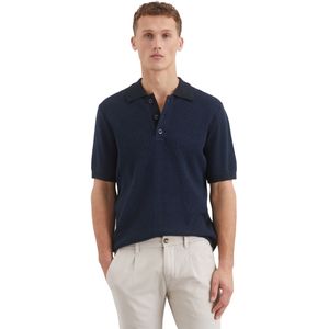 Marc OPolo Kurzarmpullover "aus Bio-Baumwoll-Mix"