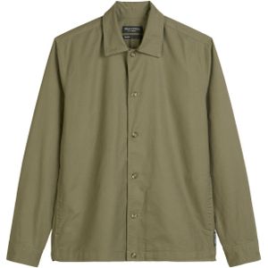 Marc O'Polo Overshirt - Linnen Blend - Olijfgroen