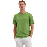 T-shirt - Logoprint - Ronde Hals - Jersey - Normale Pasvorm - Kwartmouw