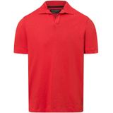 Marc O'Polo - Polo - Katoen-Linnenmix - Met Landelijke Halskraag