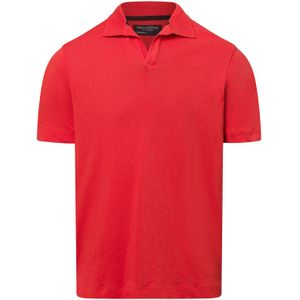 Marc O'Polo - Polo - Katoen-Linnenmix - Met Landelijke Halskraag