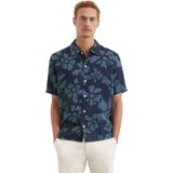 Marc O’Polo - Vrijetijdsoverhemd - All-over Motief - Regular Fit - Linnen