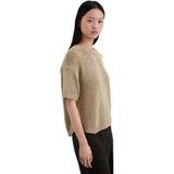 Marc O'Polo - Trui - Donkerbeige - Knitwear - Ronde Hals