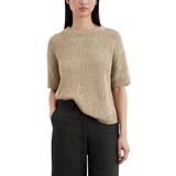 Marc O'Polo - Trui - Donkerbeige - Knitwear - Ronde Hals