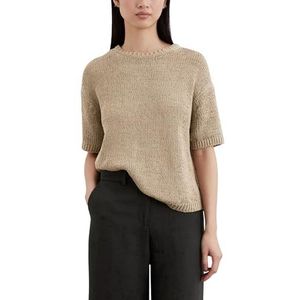 Marc O'Polo - Trui - Donkerbeige - Knitwear - Ronde Hals