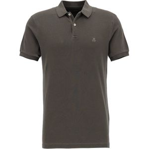 Marc O'Polo regular fit polo, heren poloshirt korte mouw, donkerbruin