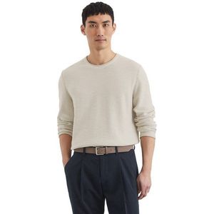 Marc O'Poo Puover Crewneck Cotton/inen Gray Sik