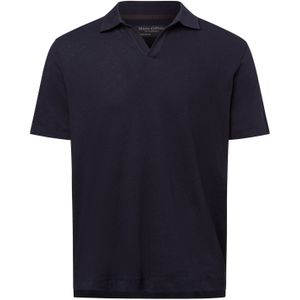 Marc O'Polo - Regular Fit Polo - Poloshirt - Donkerblauw - Korte Mouw