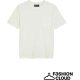 Marc O'Polo - T-shirt - Effen - Katoen - Regular Fit - Gestikt Logo