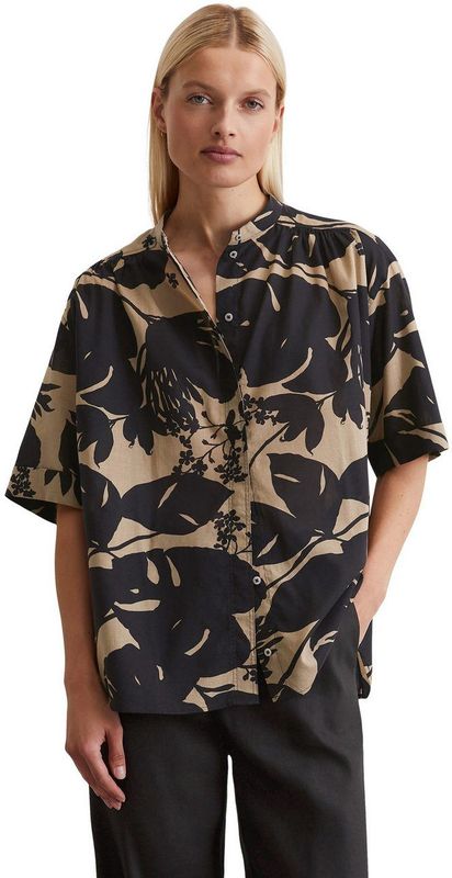 Marc O'Polo - Damesblouse - Meerkleurig - Regular Fit - 100% Biologisch Katoen