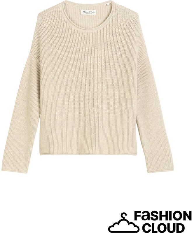 Marc O'Polo - Trui - Nachtblauw - Gebreid - Wijde Pasvorm