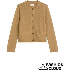 Marc O'Polo - Gebreide Pullover - Katoenmix - Regular Fit - Hoge Ronde Hals