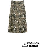 Marc O'Polo - A-lijnrok - Lichtbeige - Bloemenprint - Lang/maxi