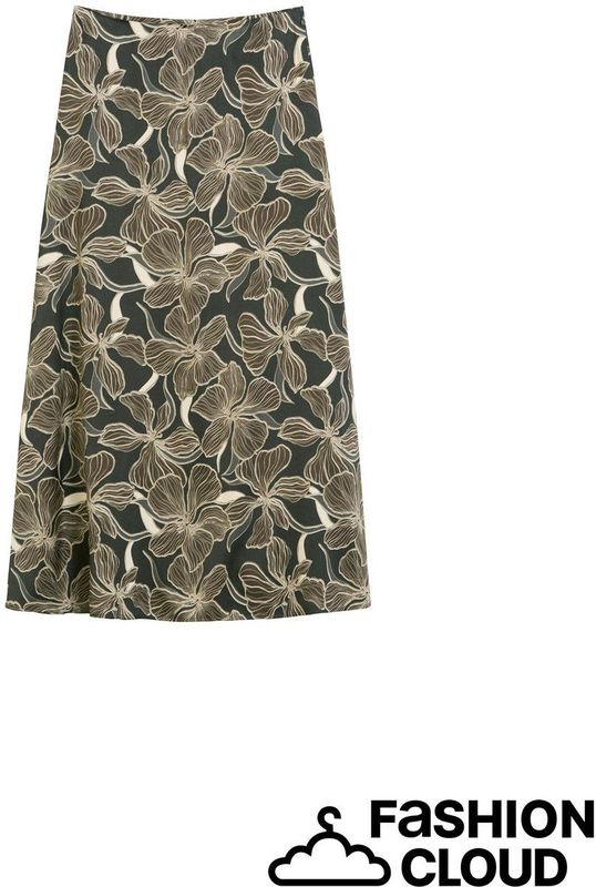 Marc O'Polo - A-lijnrok - Lichtbeige - Bloemenprint - Lang/maxi