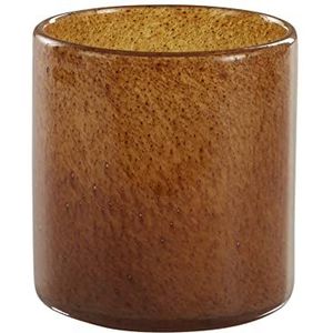 Jotex Boss Windlicht/theelichthouder, bruin, 12 cm