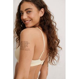 Na-KD - Soft Micro Top - Creme - 92% Polyamide, 8% Elastaan