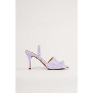 NA-KD - Ruffled Sandalen - Lilac - Stiletto - Slingback Ontwerp