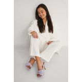 NA-KD Ruffled Vrouwen Sandalen - Lilac