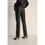 NA-KD Straight Fit Jeans - Highwaisted - PU