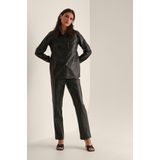 NA-KD Straight Fit Jeans - Highwaisted - PU