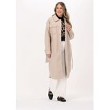 NA-KD Denim jeans met brede pijpen met rauwe zoom, Ecru, 30