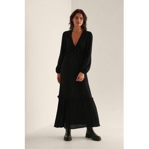 na-kd - Maxi-jurk - Zwart - 100% Viscose