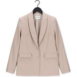 Msch Copenhagen - Slit Blazer - Beige - Dames