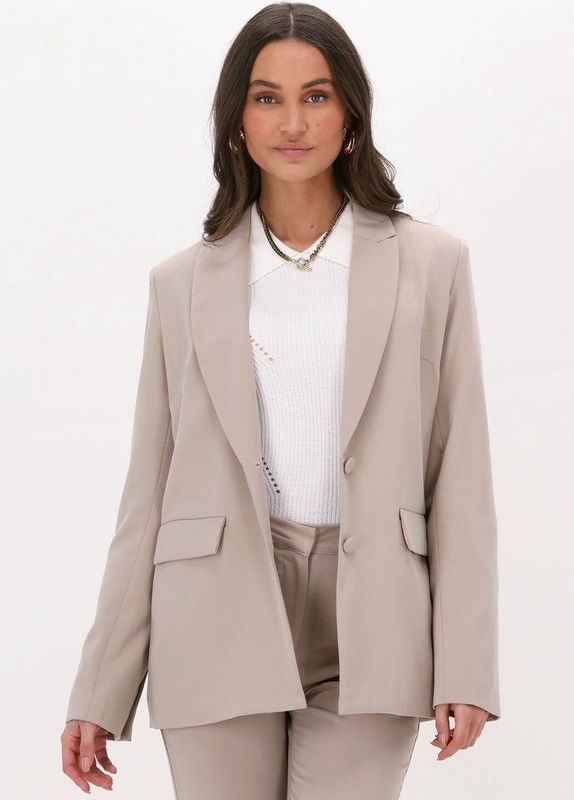 Msch Copenhagen - Slit Blazer - Beige - Dames